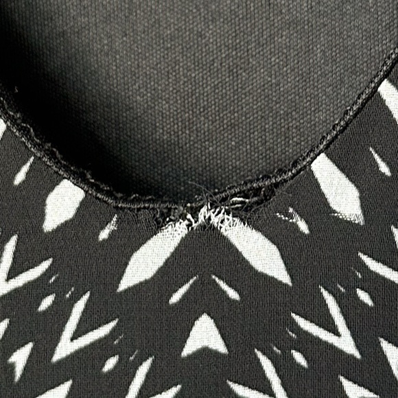 ASTR Sleeveless Leopard Boho Sheath Geometric Maxi Dress Brown Black Large - Picture 9 of 12